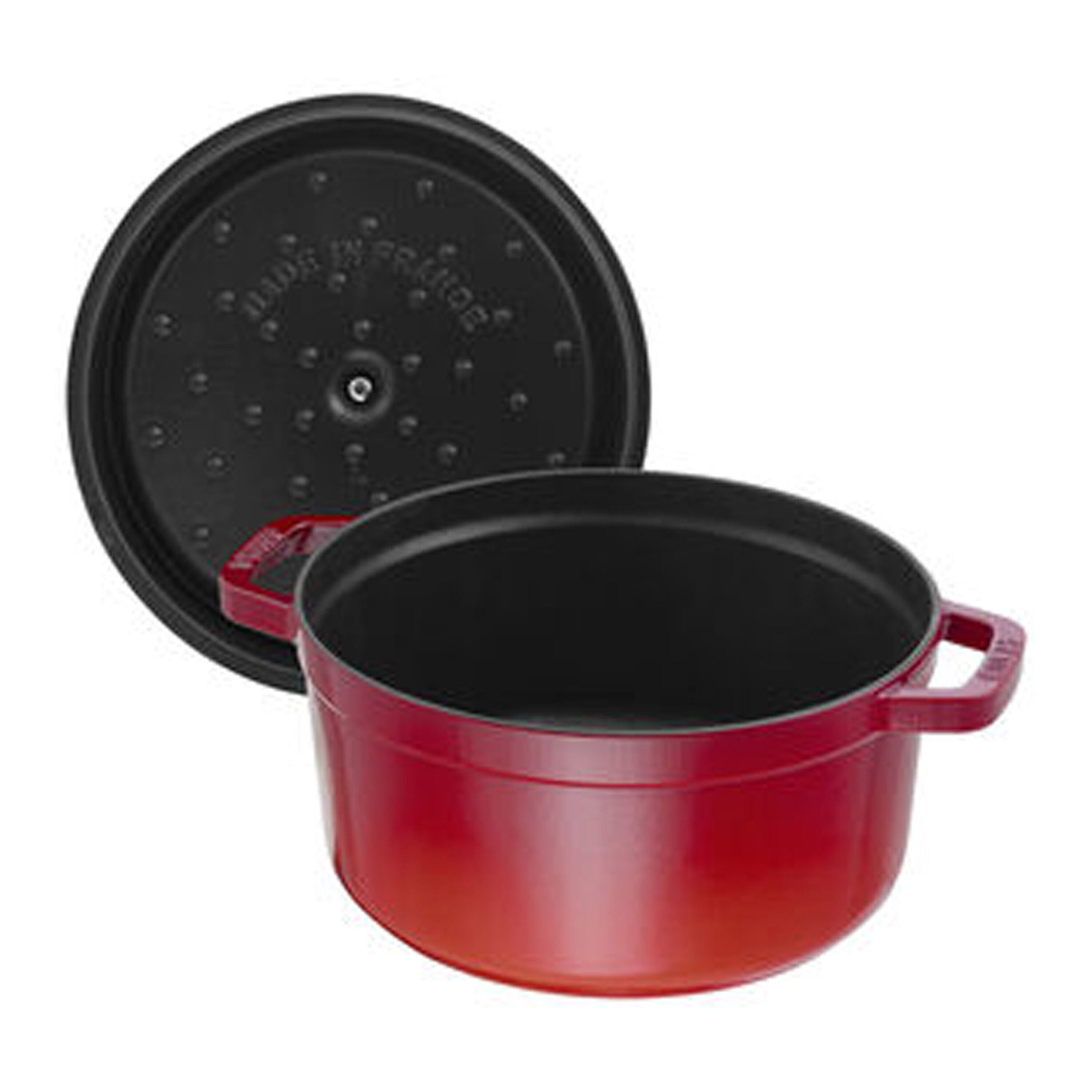 Staub La Cocotte 24 cm Cherry gusana šerpa s poklopcem