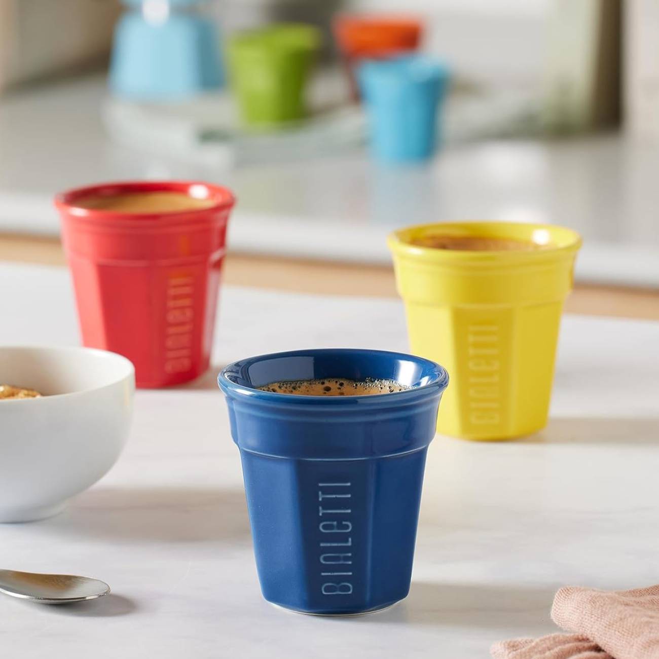 Bialetti Octagonal multicolor set 6 espresso šoljica
