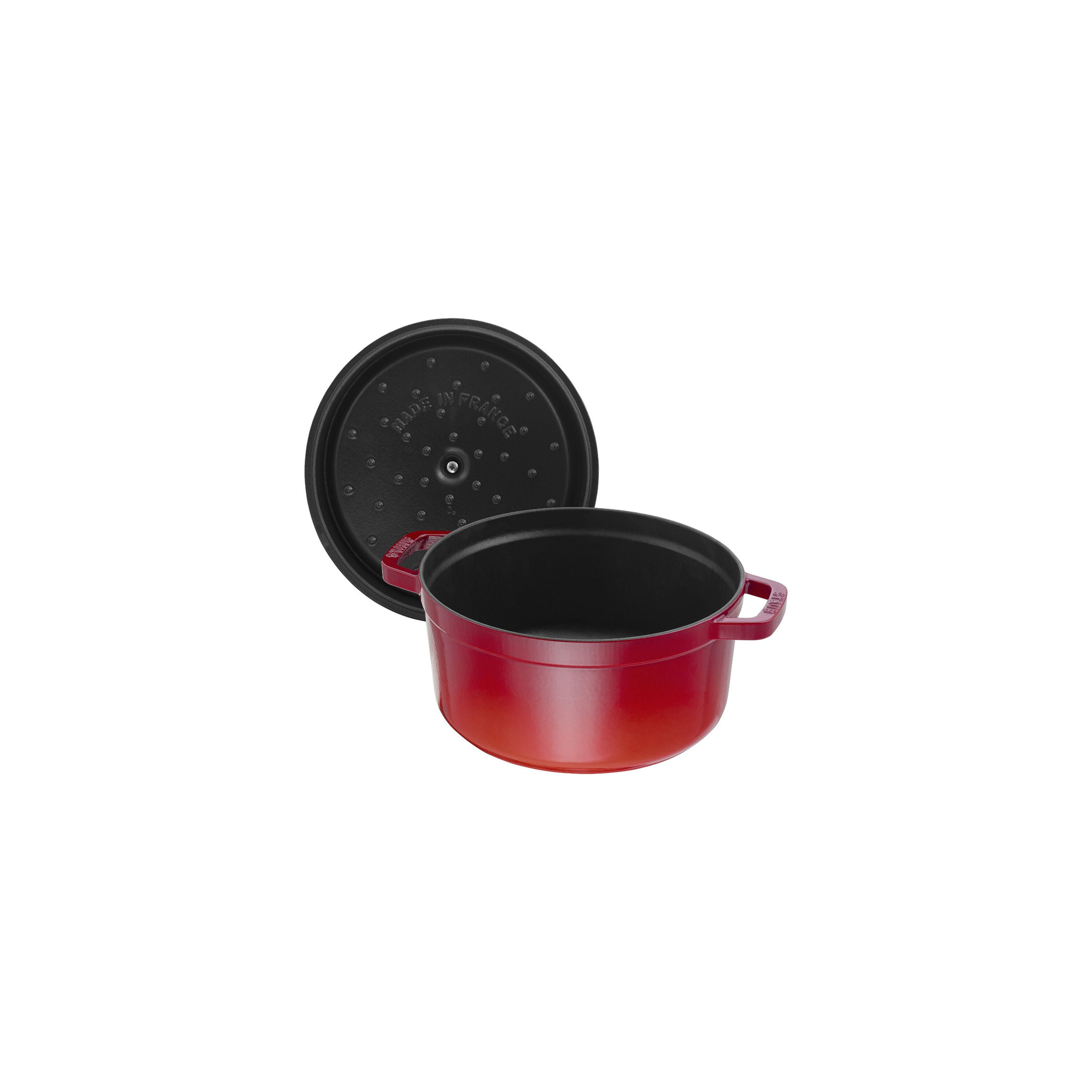Staub La Cocotte 24 cm Cherry gusana šerpa s poklopcem