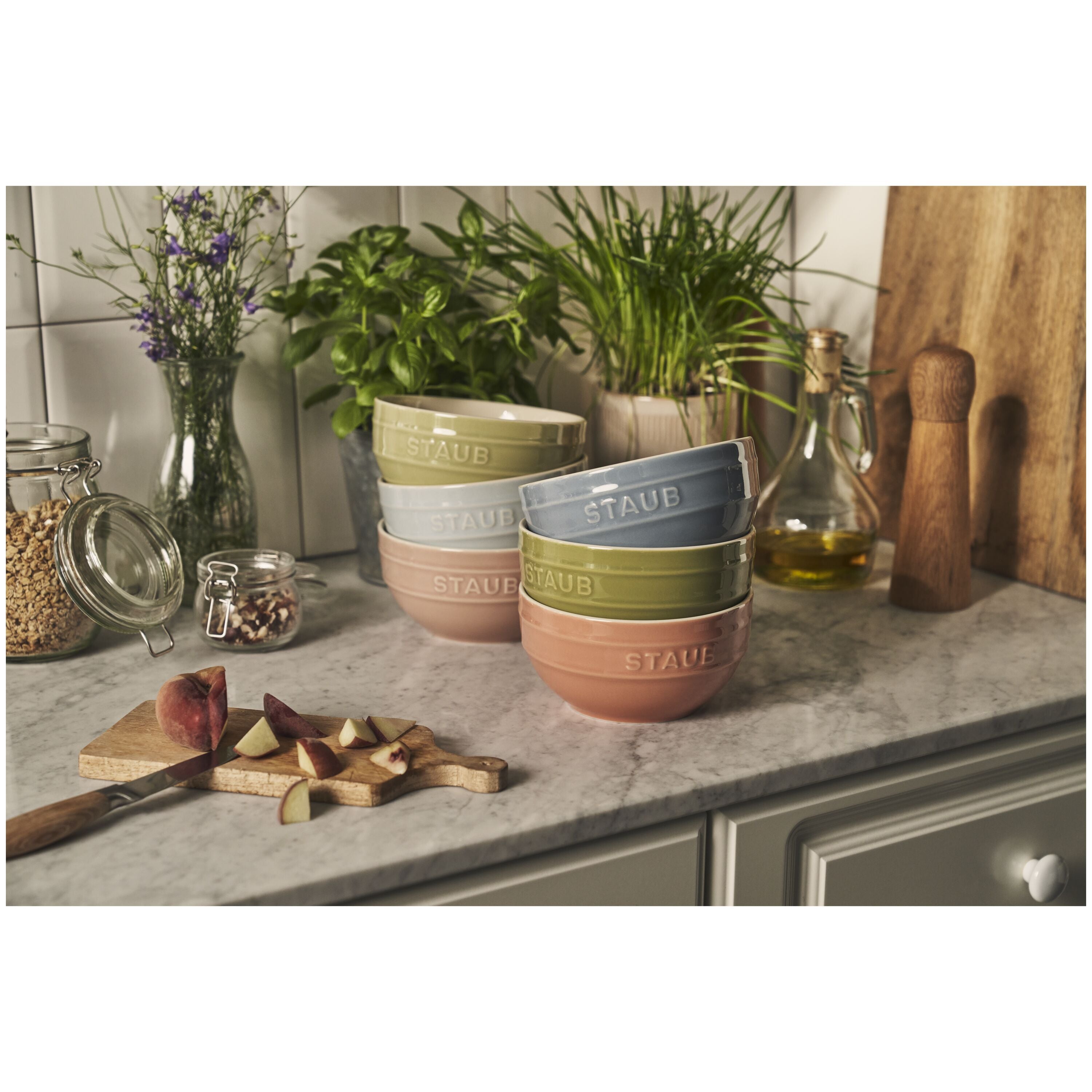 Staub Bowl set macaron,  / 6-pcs | ceramic