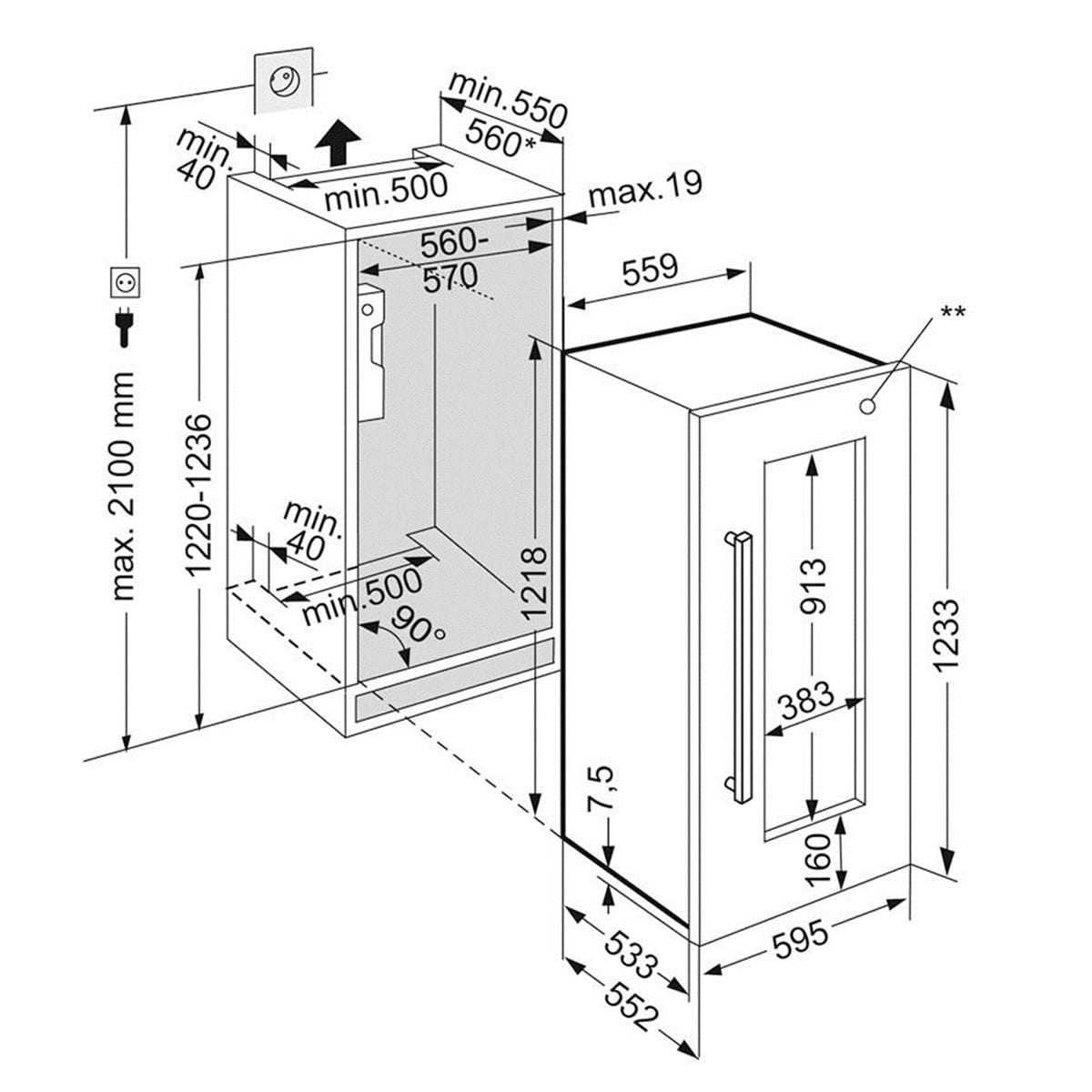LIEBHERR EWTdf 2353 Vinidor