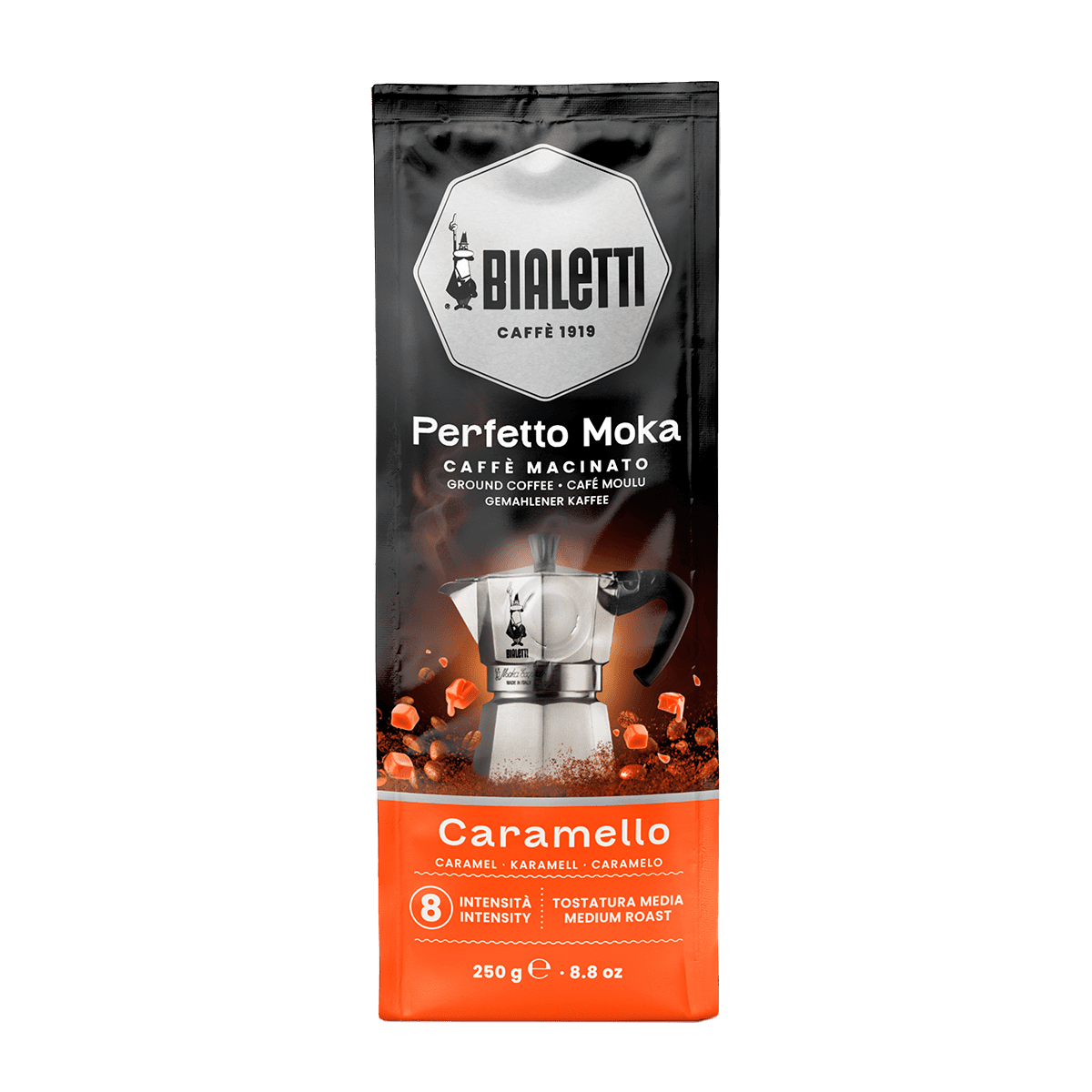 Bialetti Perfetto Moka Caramello mlevena kafa 250 g