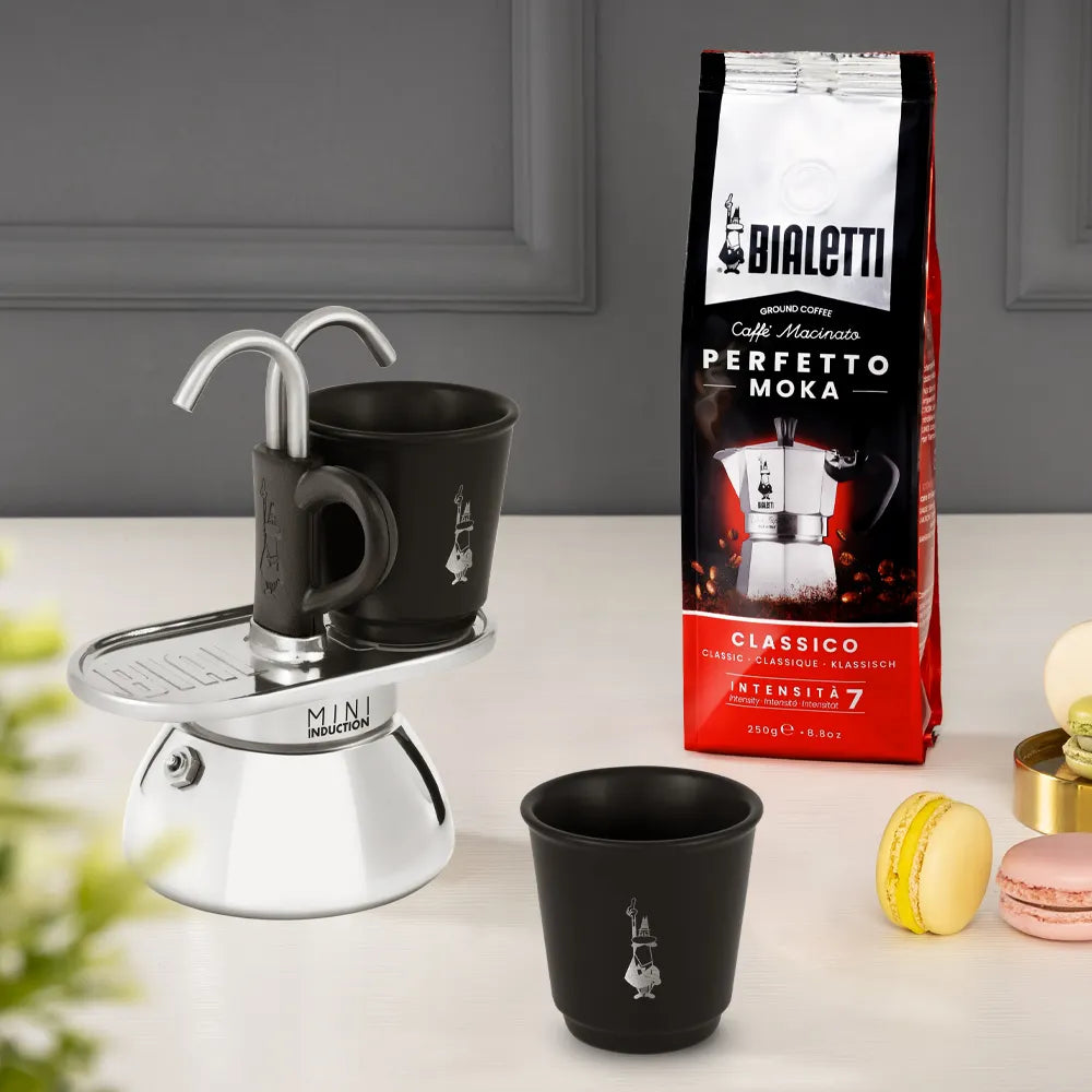 Bialetti Set Mini Indukcija + 2 Šoljice