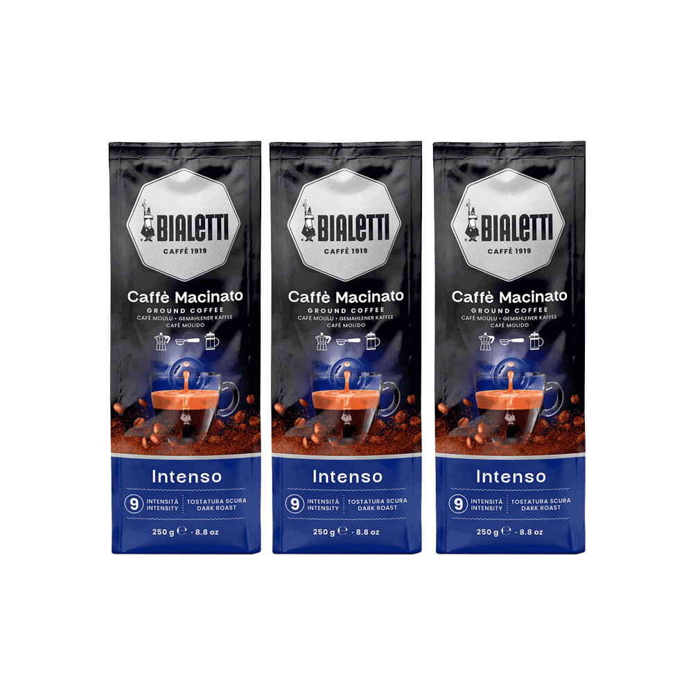 Bialetti - Caffe Macinato Intenso Espresso 250g set od 3 pakovanja